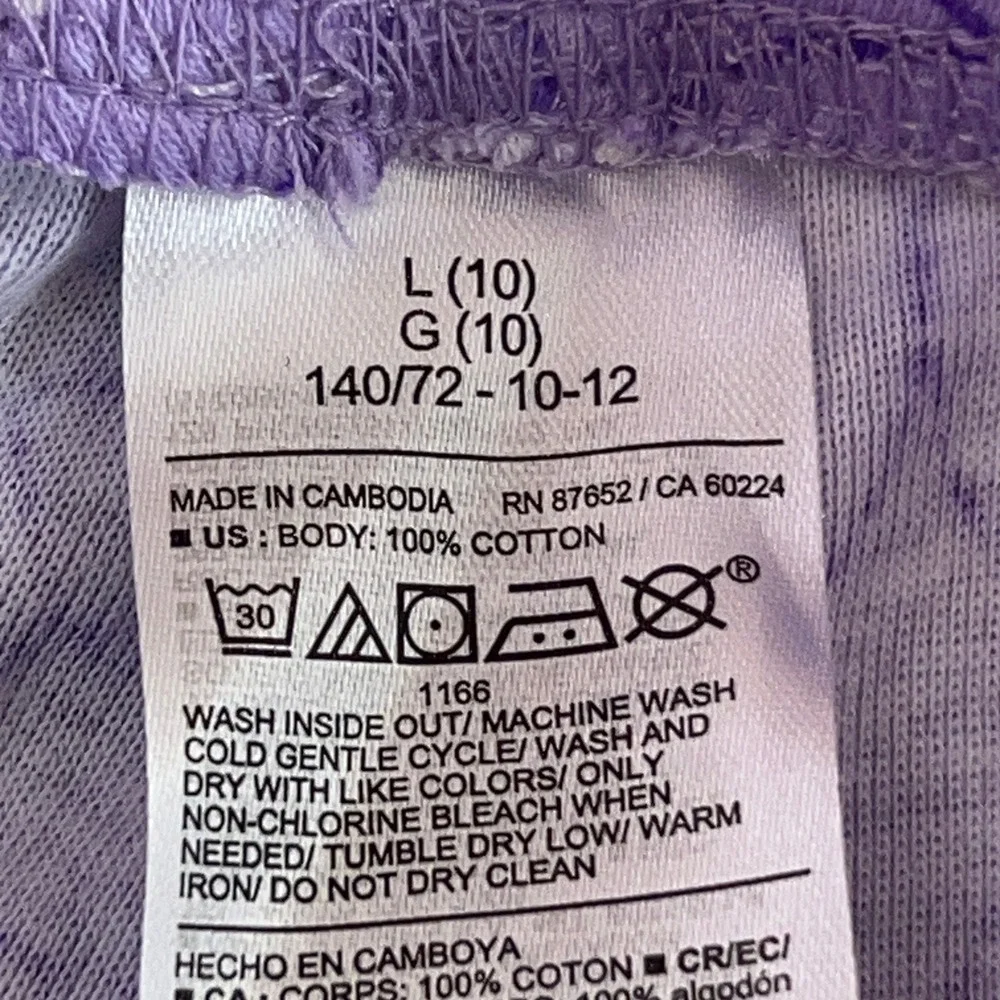 The Children's Place Girls 10 Purple Wicked & Black Leggings 2 Piece Set New